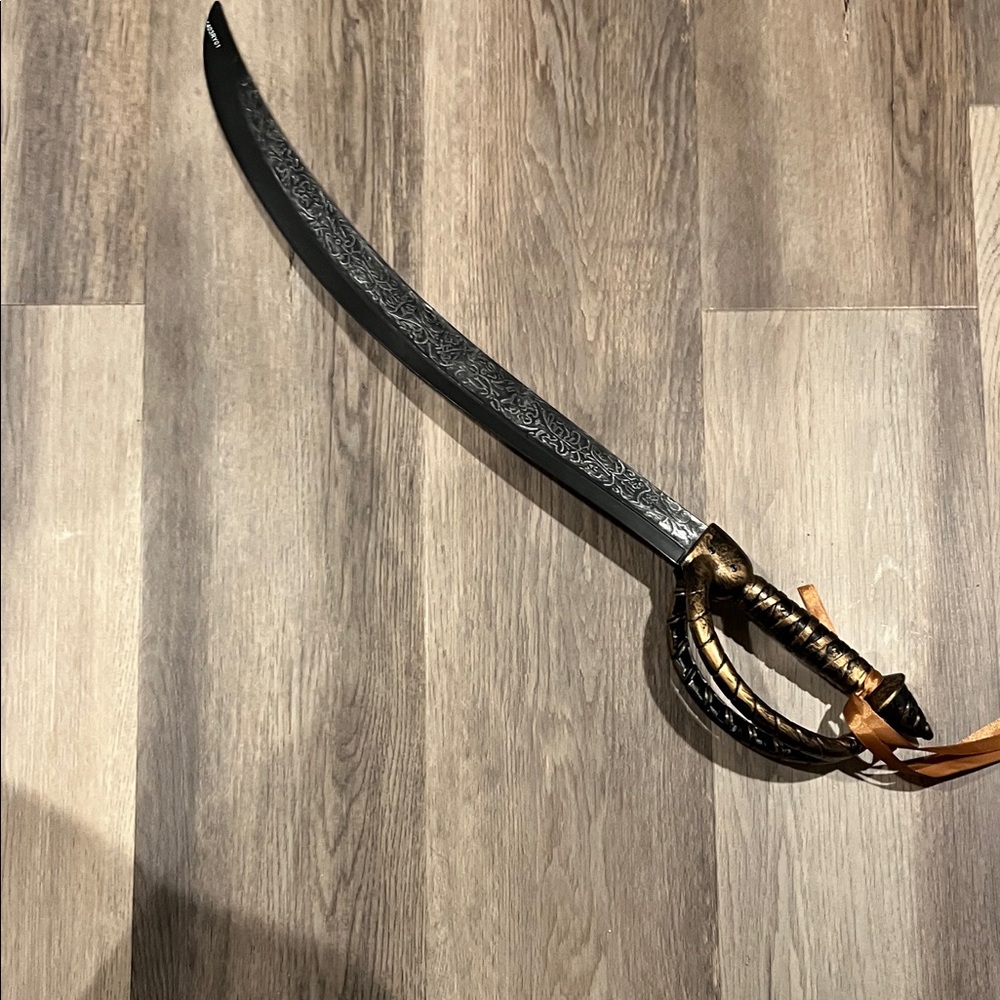 Elegant Black and Gold Sword